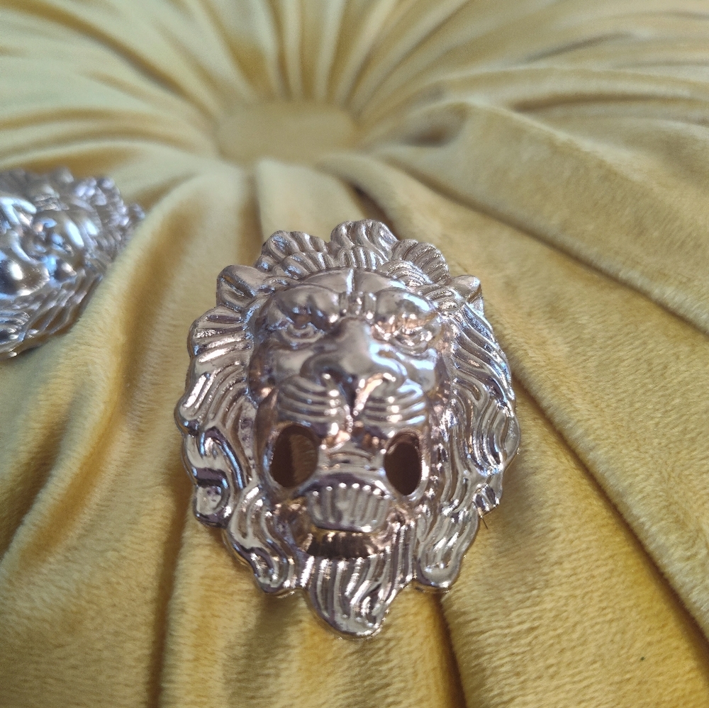 GORGEOUS Lion Head Shoe Clips - Picture 8 of 9